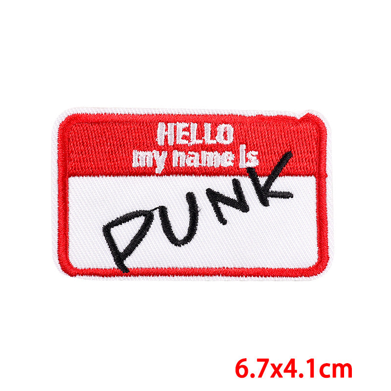 Wholesale Cartoon colorful letters with adhesive DIY embroidery patch